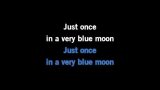 Once in a Very Blue Moon Karaoke - Nanci Griffith