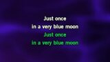 Singen Once in a Very Blue Moon Karaoke - Nanci Griffith - MP3 Karaoke