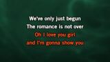 We've Only Just Begun (The Romance Is Not Over) Karaoke - Glenn Jones