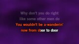 Why Don't You Do Right Karaoke - Beth Hart