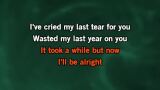 I've Cried My Last Tear for You Karaoke - Ricky Van Shelton