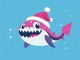 Christmas Baby Shark niestandardowy podkład - Pinkfong