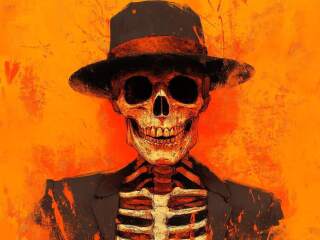 Karaoke Skeleton Sam - Video with Lyrics - Lvcrft