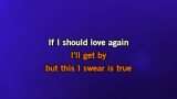 If I Should Love Again Karaoke - Barry Manilow