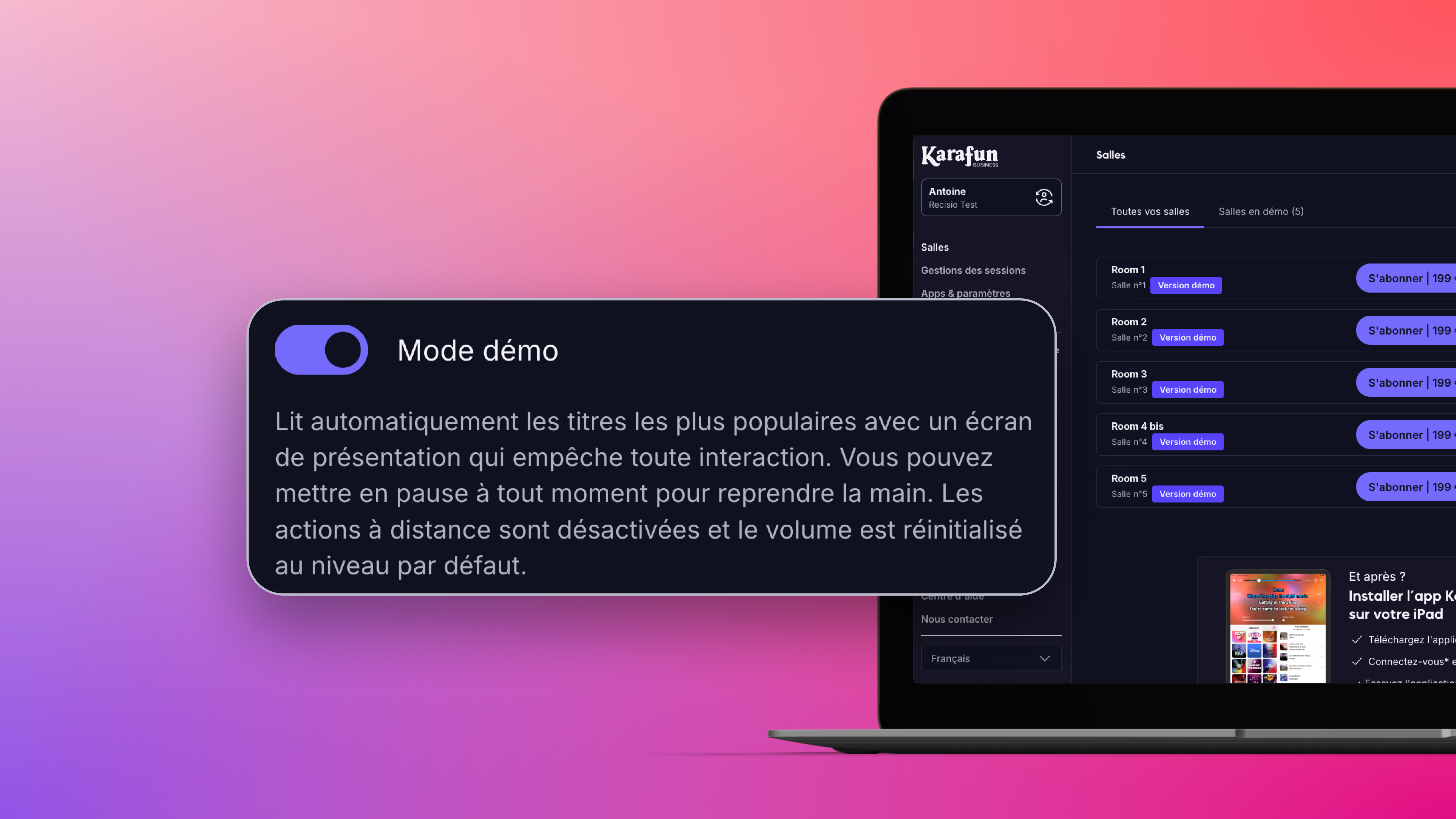 mode démo