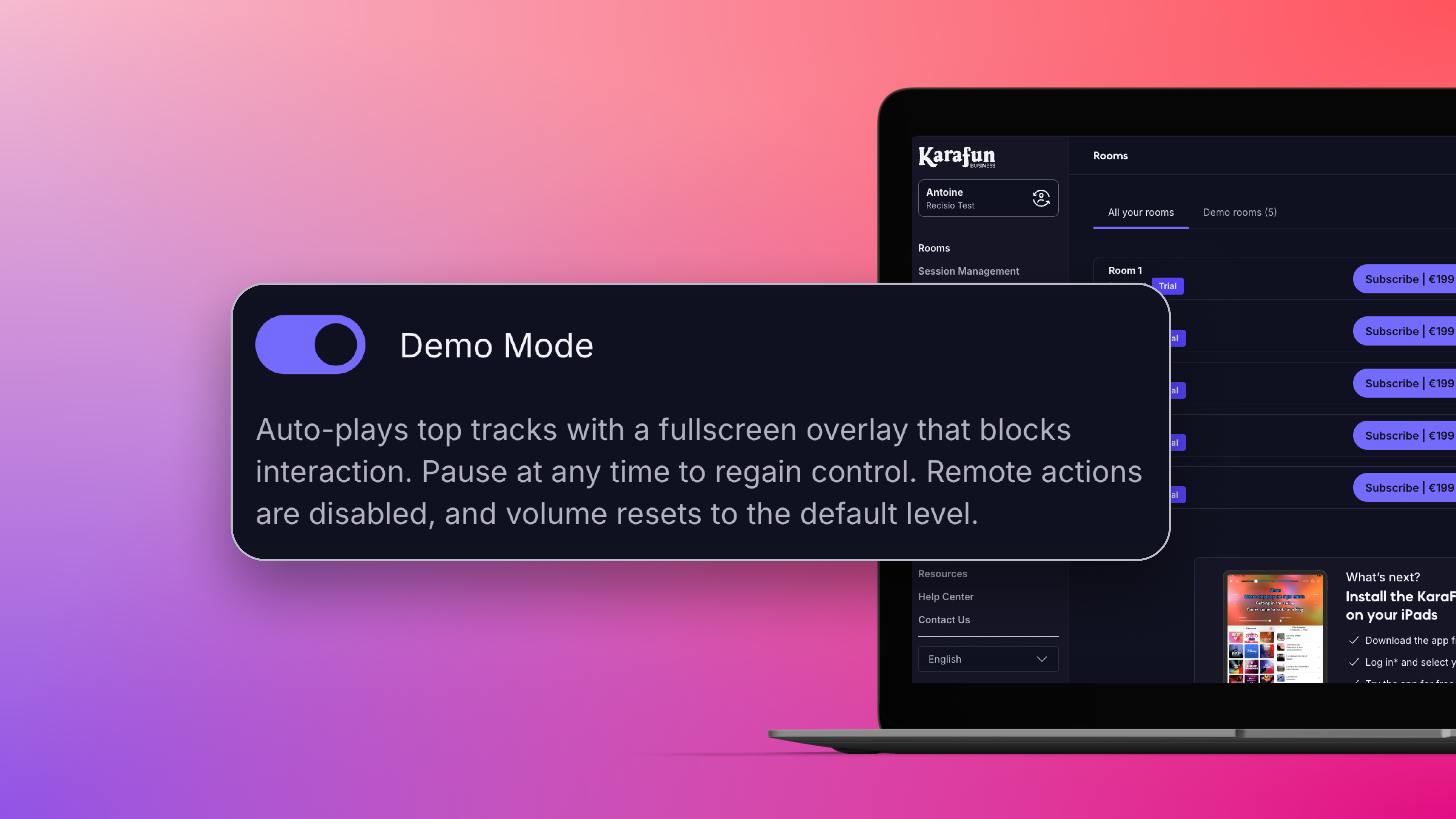 demo mode