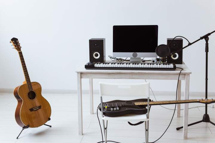 Guitars & Piano setup