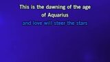 Video Karaoke The Age of Aquarius / Let the Sun Shine in (Medley) - The Osmonds
