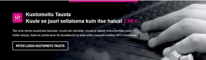 Tutustu taustaraitoihin