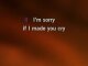 Karaoké I'm Sorry - Just a Man