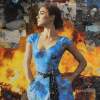Lady in a Blue Dress