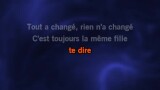 Karaoké Tout a changé (Rien n'a changé) - Héléna Bailly