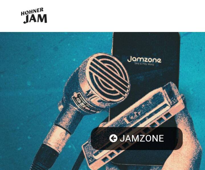Hohner harmonica and Jamzone