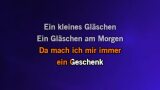 Karaoké Ein Gläschen am Morgen (Ein kleines Gläschen) - Heino