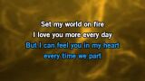 Karaoké Set My World On Fire - The Feeling