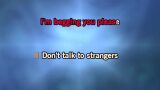 Karaoké Don't Talk to Strangers - Rick Springfield