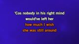 Nobody in His Right Mind Would've Left Her Karaoke - Keith Whitley
