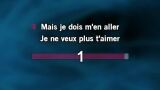 Karaoké Je dois m'en aller - Yann Muller