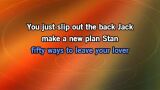 Karaoké 50 Ways to Leave Your Lover - Paul Simon