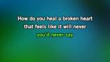 Video Karaoke How Do You Heal a Broken Heart - Chris Walker