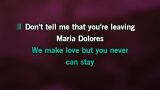Karaoké Maria Dolores - Al Martino