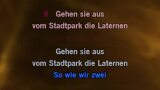 Singen Vom Stadtpark die Laternen Karaoke - Gitte Hænning - MP3 Karaoke