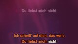 Karaoké Du liebst mich nicht - Sabrina Setlur
