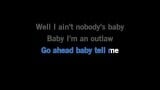 Video Karaoke Baby Outlaw - Elle King