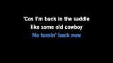 Back in the Saddle Karaoke - Luke Combs