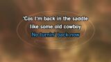 Back in the Saddle Karaoke - Luke Combs