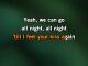 All Night karaoke - Maroon 5