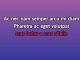 Restes d'averses - Custom Karaoke - Marine