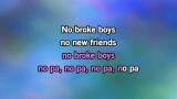 No Broke Boys (remix) Karaoke - Disco Lines