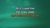 Lonely Street Karaoke - Johnny Tillotson