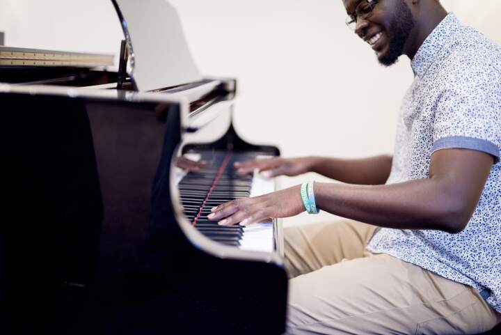 Pianiste jouant