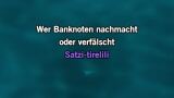 Wer Banknoten Nachmacht Karaoke - Mike Krüger