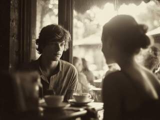 Karaoke Falling in Love at a Coffee Shop - Video with Lyrics - Landon Pigg